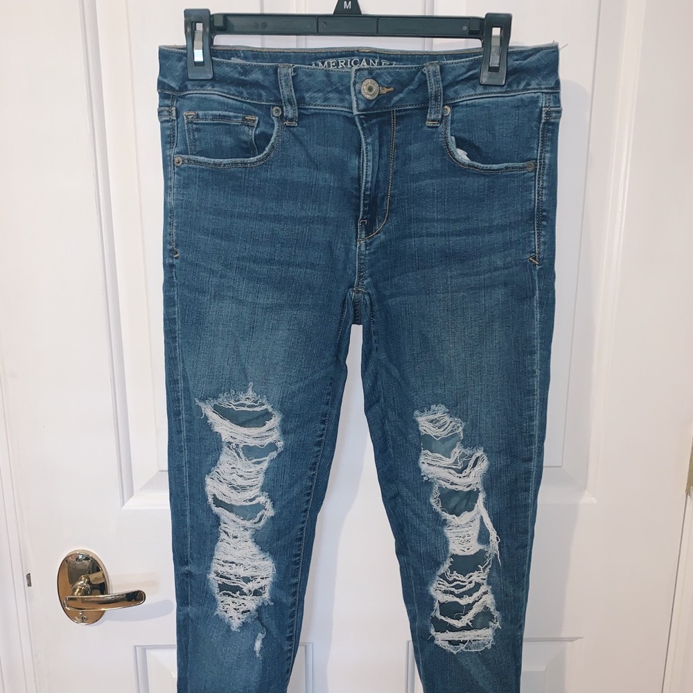 Ripped Bootcut Jeans